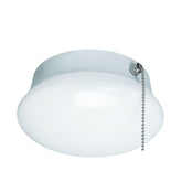 7 In. Bright White LED Ceiling Round Flushmount Easy Light with Pull Chain